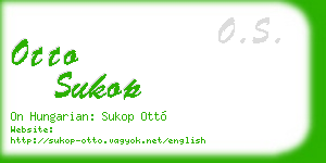 otto sukop business card